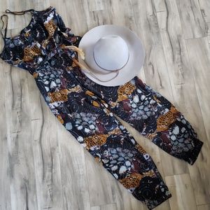 Printed romper/jumper